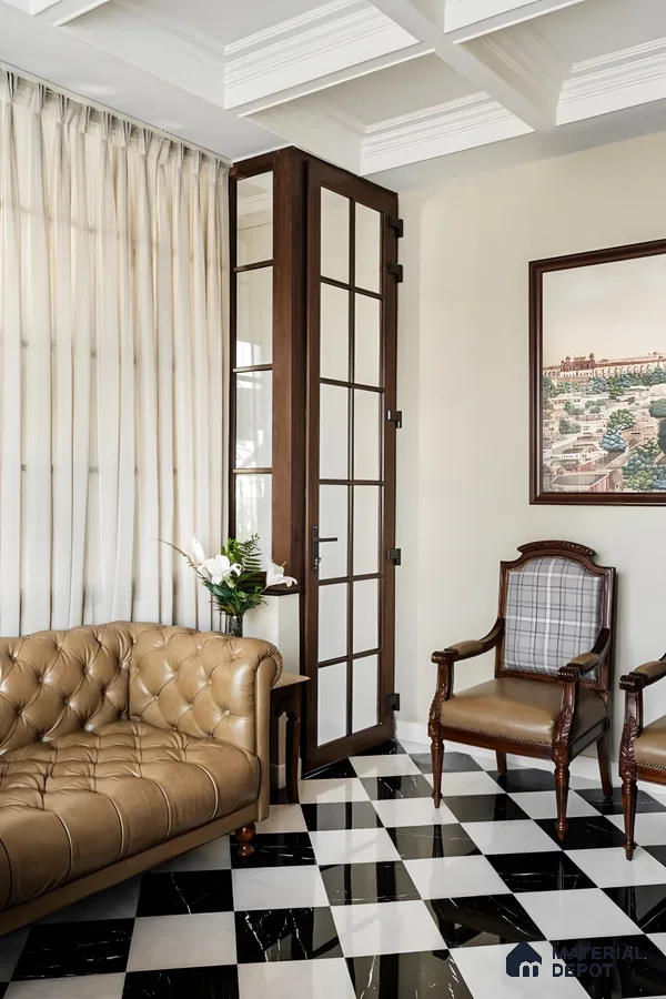 Classic Elegance: A Luxurious Living Space with Timeless Charm | Material Depot