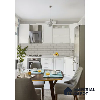 Classic Elegance Wooden and White Kitchen Retreat | Material Depot