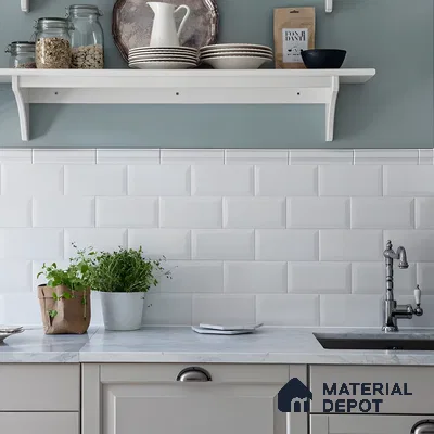 Classic Kitchen with White Subway Tiles | Material Depot