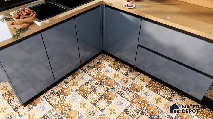 Classic Moroccan Patchwork Tiles for Vibrant Kitchen Floors | Material Depot