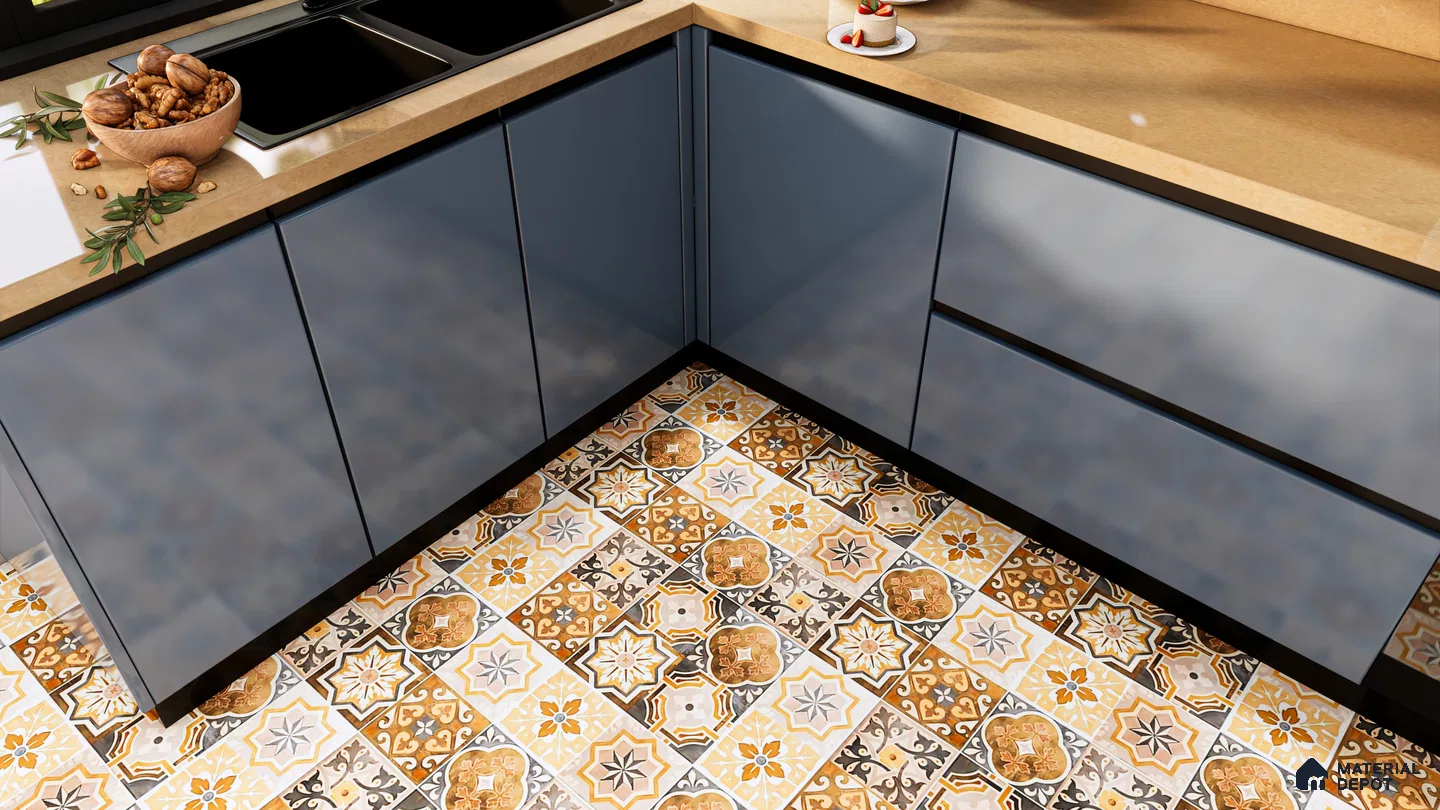 Classic Moroccan Patchwork Tiles for Vibrant Kitchen Floors | Material Depot