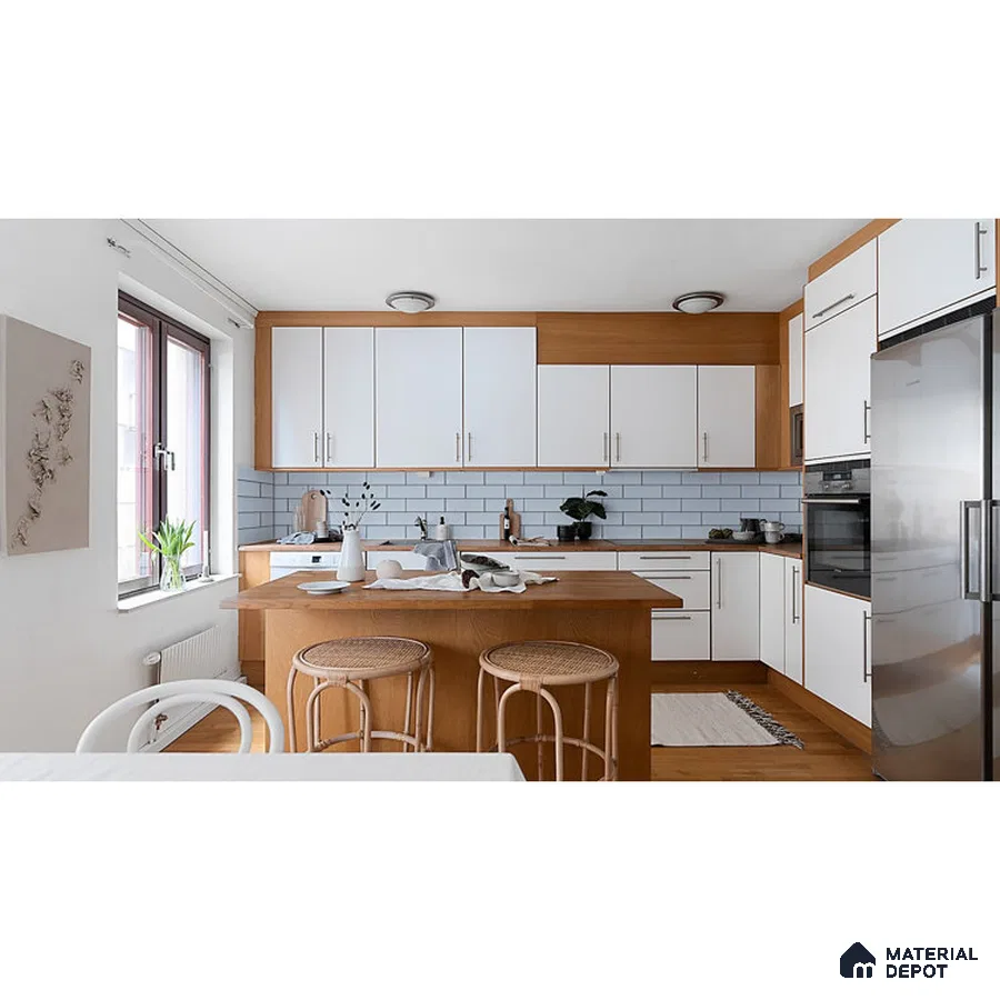 Classic Style White and Wood Kitchen Paradise | Material Depot