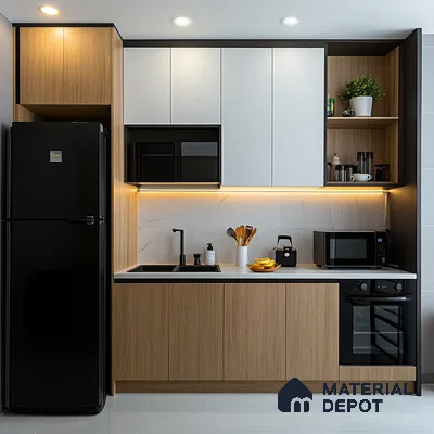 Compact Urban Kitchen: Modern Features in a Stylish Layout | Material Depot
