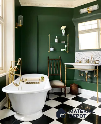 Contemporary Blue Bathroom Design | Material Depot