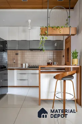 Contemporary Bohemian Kitchen Design With Earthy Tones And Modern Finishes | Material Depot