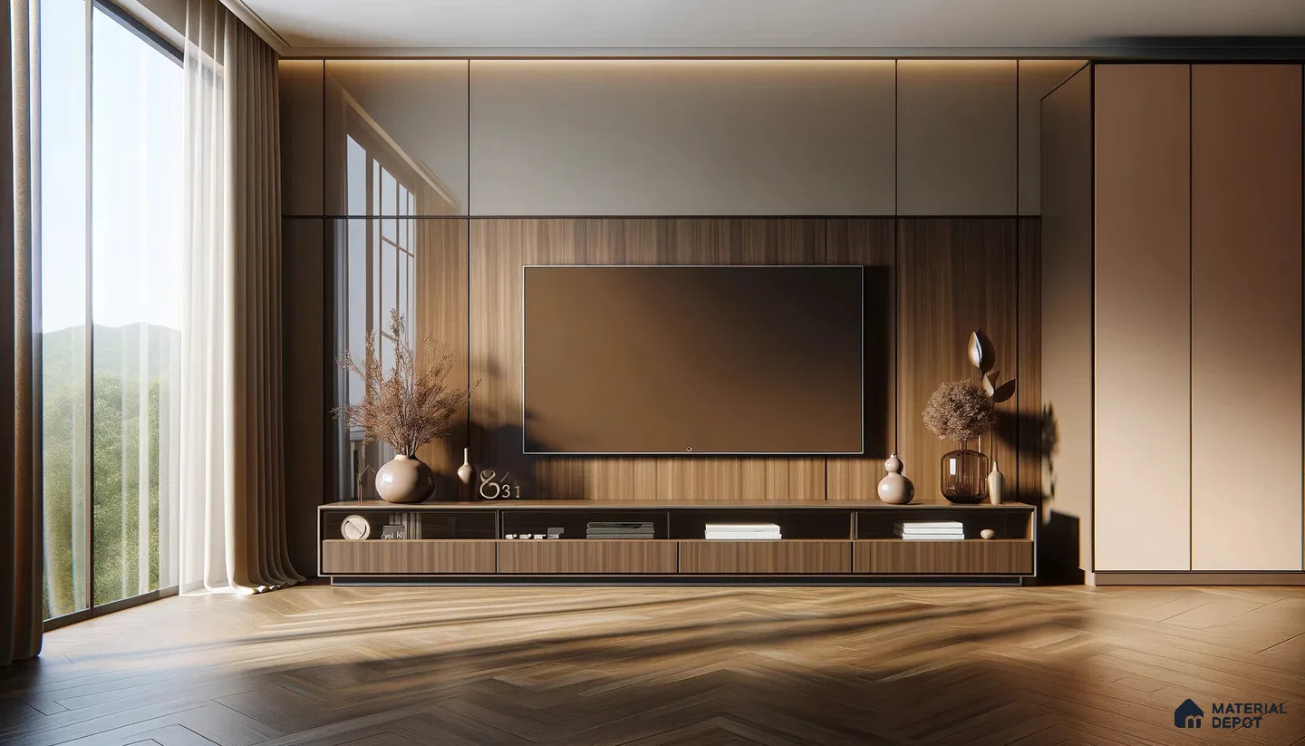 Contemporary Charm with Woodsy Warmth and Harmonious Interior Details | Material Depot