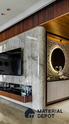 Contemporary Elegance with Marble and Wood | Material Depot