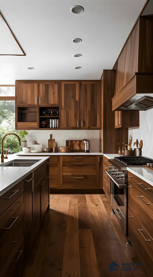 Contemporary Hardwood Kitchen | Material Depot