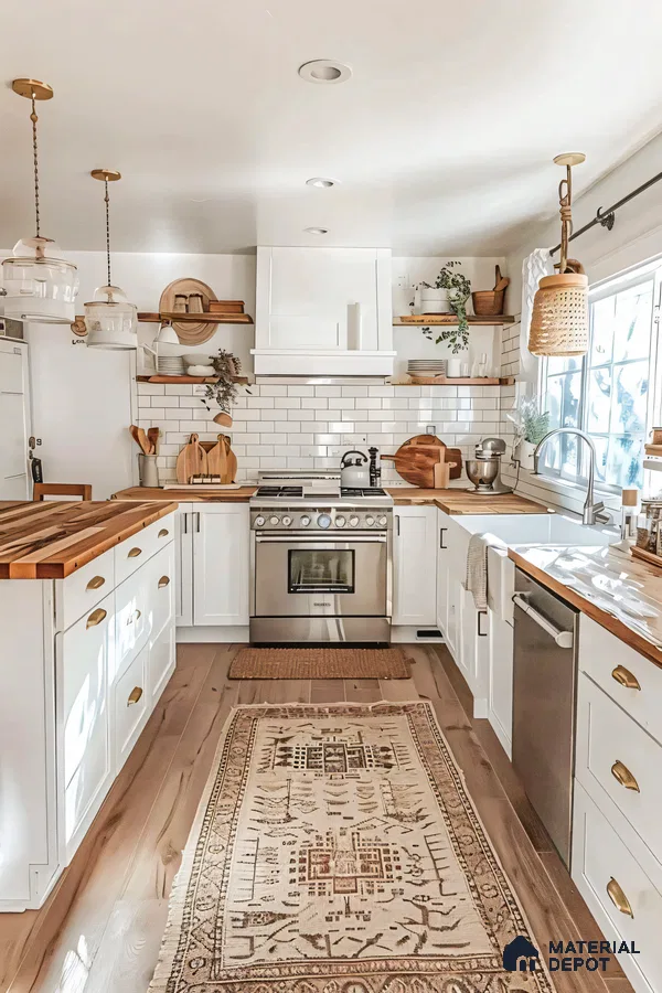Contemporary Kitchen Style Cooking Haven with Warm Accents | Material Depot