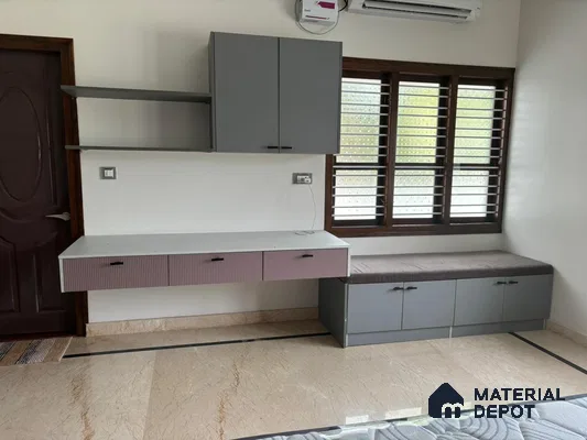 Contemporary Workspace with Storage in Bengaluru | Material Depot