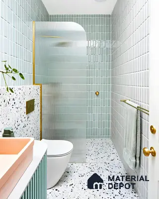 Cool Elegance: Serene Seafoam and Terrazzo Splendor | Material Depot