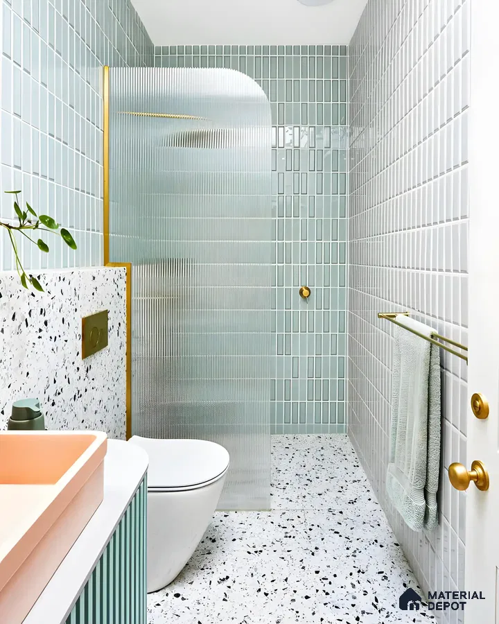 Cool Elegance: Serene Seafoam and Terrazzo Splendor | Material Depot
