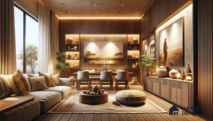 Desert Mirage: Traditional Living with Organic Elegance and Warmth | Material Depot