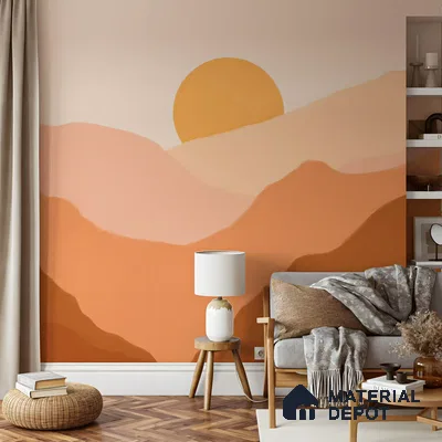 Desert Sunset Mural Lounge | Material Depot