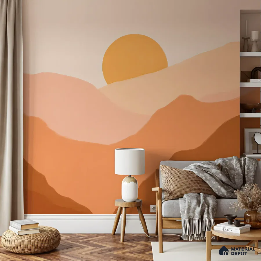 Desert Sunset Mural Lounge | Material Depot
