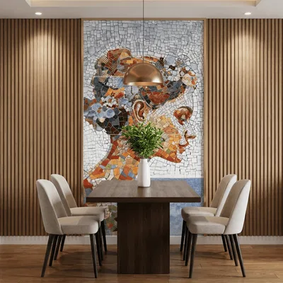 Closeup application image of Dining Highlighter Tiles