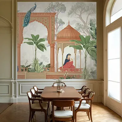 Closeup application image of Dining Wallpapers