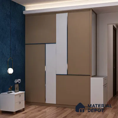Modern 4-Door Wardrobe with Varied Doors