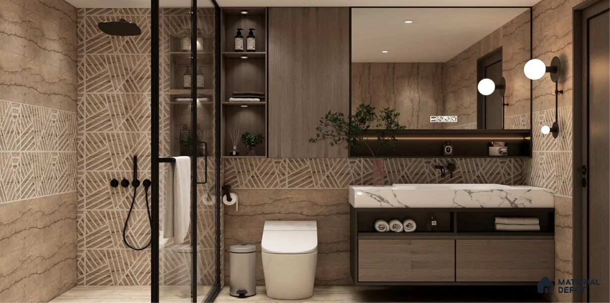 TL 01672 Butter Cream 2 ft x 1 ft Matte Finish Ceramic Elevation Wall Tile - 9 mm