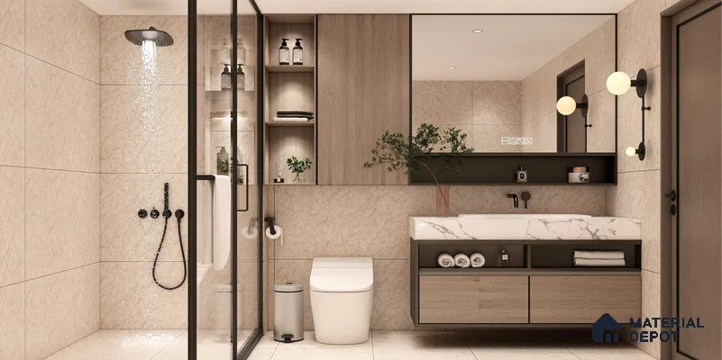 Carving Wall & Floor Tile Passive Beige | TL 01186 | 4 ft x 2 ft Size | Matte Finish Vitrified Tile - 9 mm Thick | Suitable For Living Room, Bedroom, Bathroom