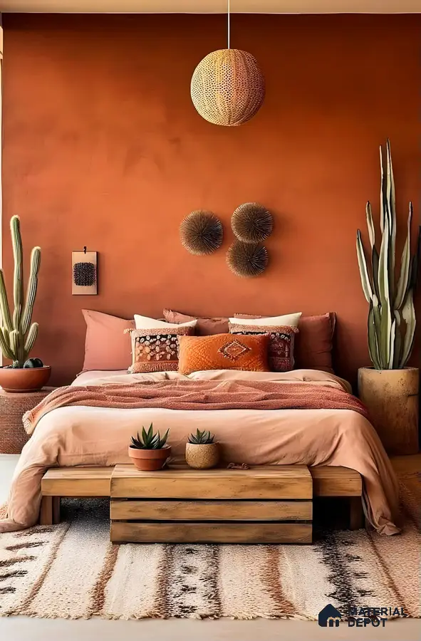 Earthy Desert Oasis Bedroom Design | Material Depot