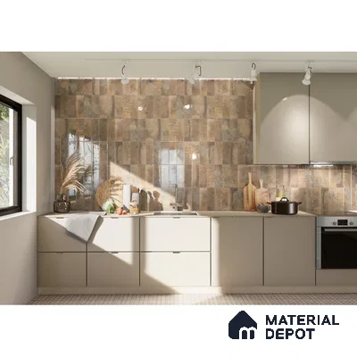 Earthy Toned Creamy Elegance Synergy in the Rustic Kitchen | Material Depot