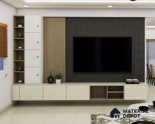 Sleek TV Cabinet with Ample Storage Solution