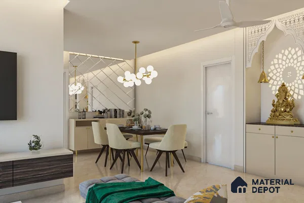 Compact White Dining Haven
