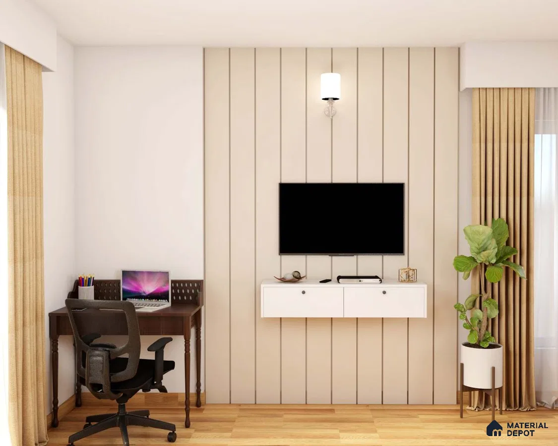 Compact Beige TV Unit