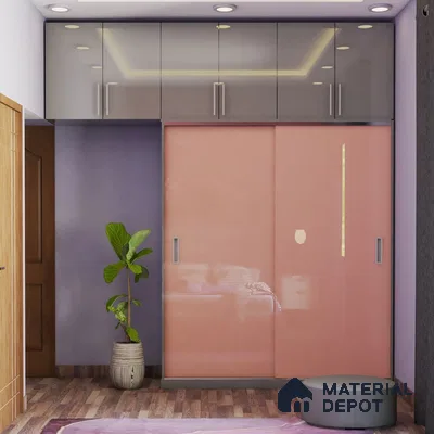Sleek 2-Door Sliding Wardrobe Design