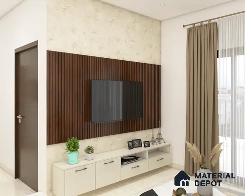 Wooden Panel TV Unit Charm
