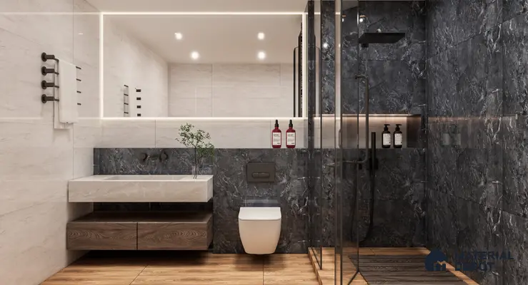 Marble Floor & Wall Tile TL 10196 SHG Magnum Crema 6 ft x 4 ft Glossy Finish Vitrified Tile - 9 mm | Suitable For living Room, Bedroom, Bathroom | Adhesive and Spacers Must be Used During Installation