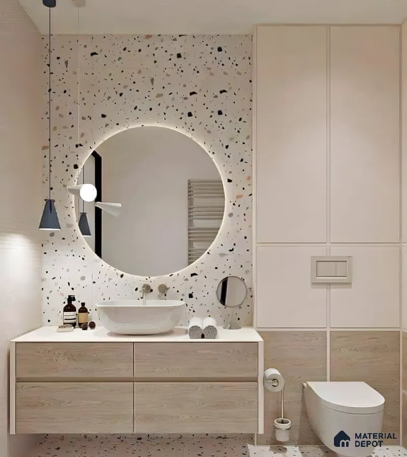 Elegant Bathroom with Terrazzo Accents | Material Depot