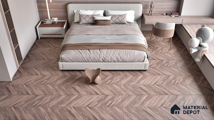 TL 03206 Elemento Brown 1200 x 600 mm Diamond Finish Vitrified Tile - 9 mm