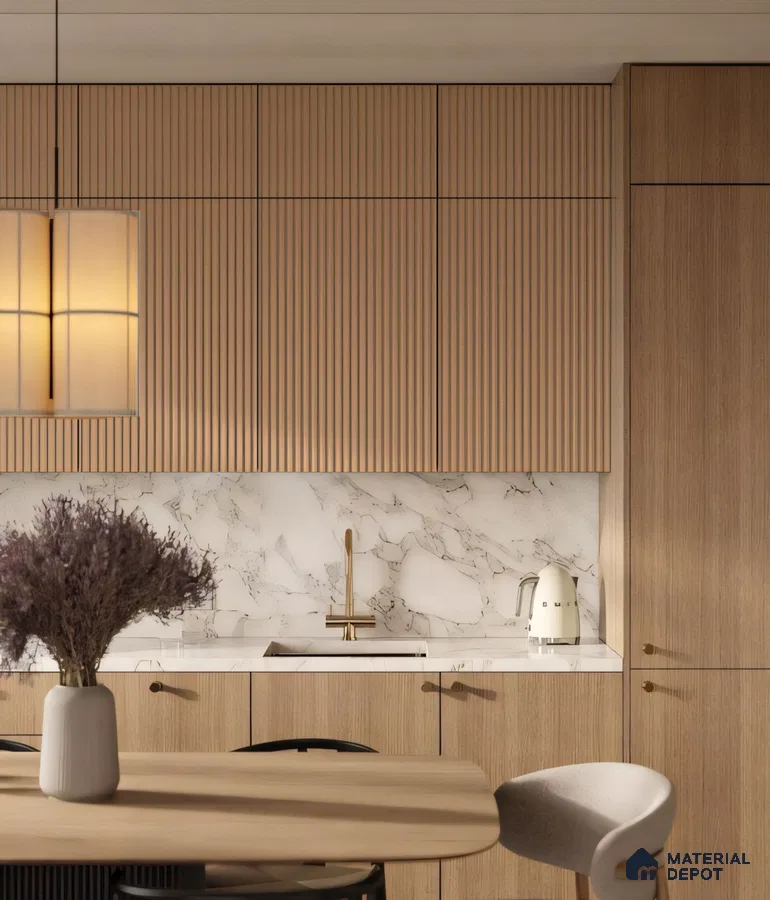 Contemporary Green Kitchen Haven | Material Depot