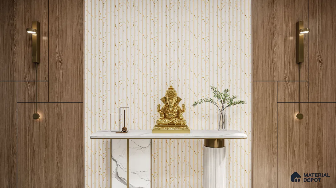 Wooden Look LM 15576 European Hemlock 8 ft x 4 ft High Gloss Finish Decorative Laminate - 1 mm | Suitable for TV Unit, Wardrobe, Kitchen Cabinets