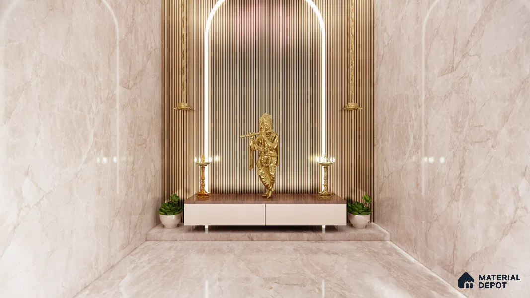 Budget Friendly Marble Wall Tile Value For Money TL 05788 C  18 x 12 inch - Ceramic Glossy Finish -7 mm  | Suitable for Kitchen & Bathroom