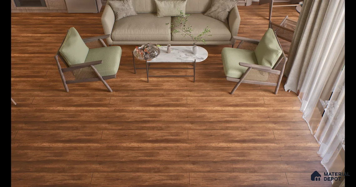 TL 02302 Wooden Special Series 1400 x 200 mm Non Rectified Original Mould Tile Plank | 2-3 mm Spacer is Mandatory