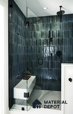 Elegant Minimalist Bathroom Shower Retreat with Modern Touches | Material Depot