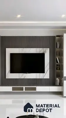 Elegant Minimalist TV Unit Entertainment Unit | Material Depot