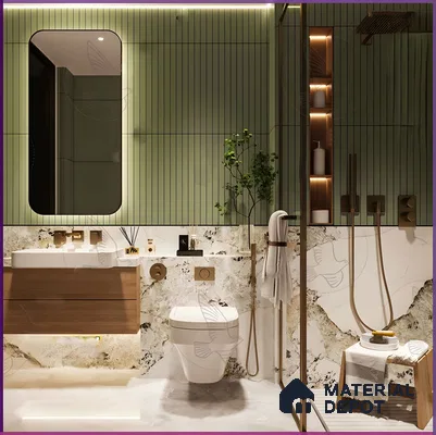 Elegant Modern Bathroom Retreat | Material Depot