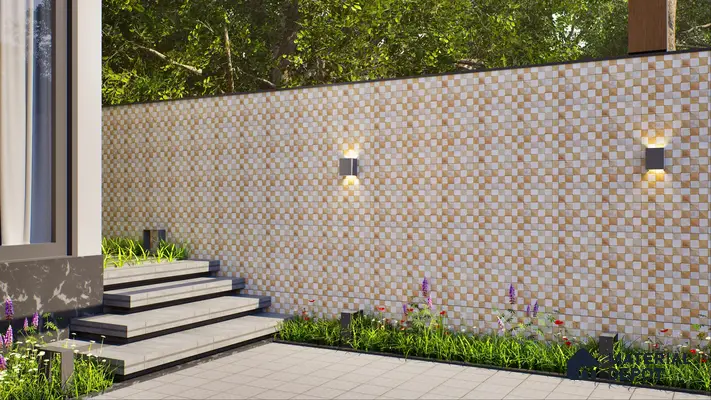 WL 00111 3D Oak 300 x 300 mm Natural Stone Wall Cladding |  Stone is a Natural Product, Please Expect Variation in Shades