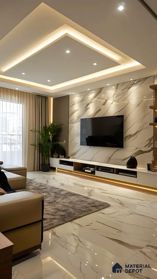 Elegant Urban TV Unit Design | Material Depot