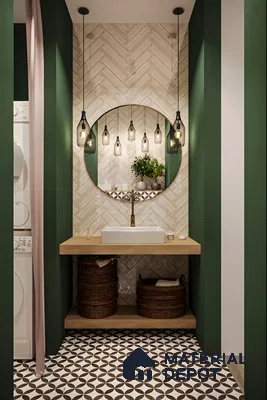 Emerald Oasis: A Modern Bathroom Retreat | Material Depot