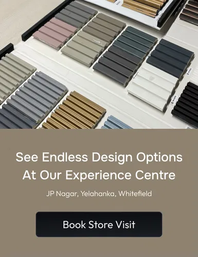 Wall Panel Catalogue sample display at Material Depot