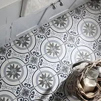Intricate Moroccan tiles with vibrant patterns, adding a bold, exotic touch to interior spaces.