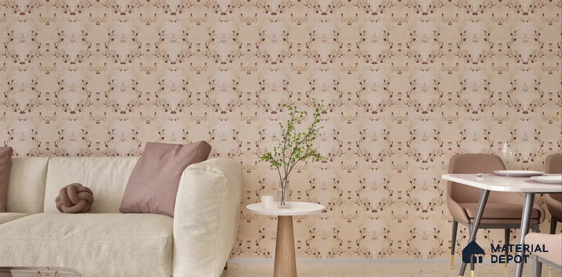 Floral Panels with a Modern Dining Area | Material Depot