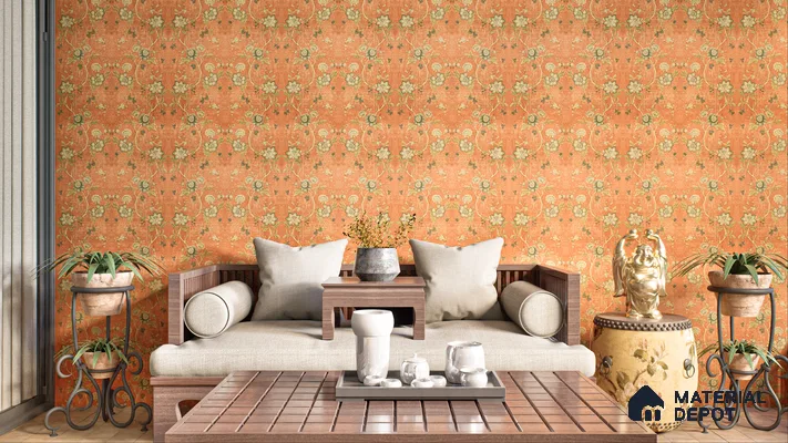 Floral Panels with Asian-Inspired Decor | Material Depot