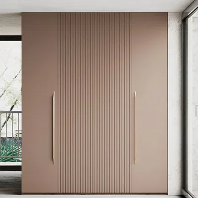 Closeup application image of Fluted Laminates Laminate Collection
