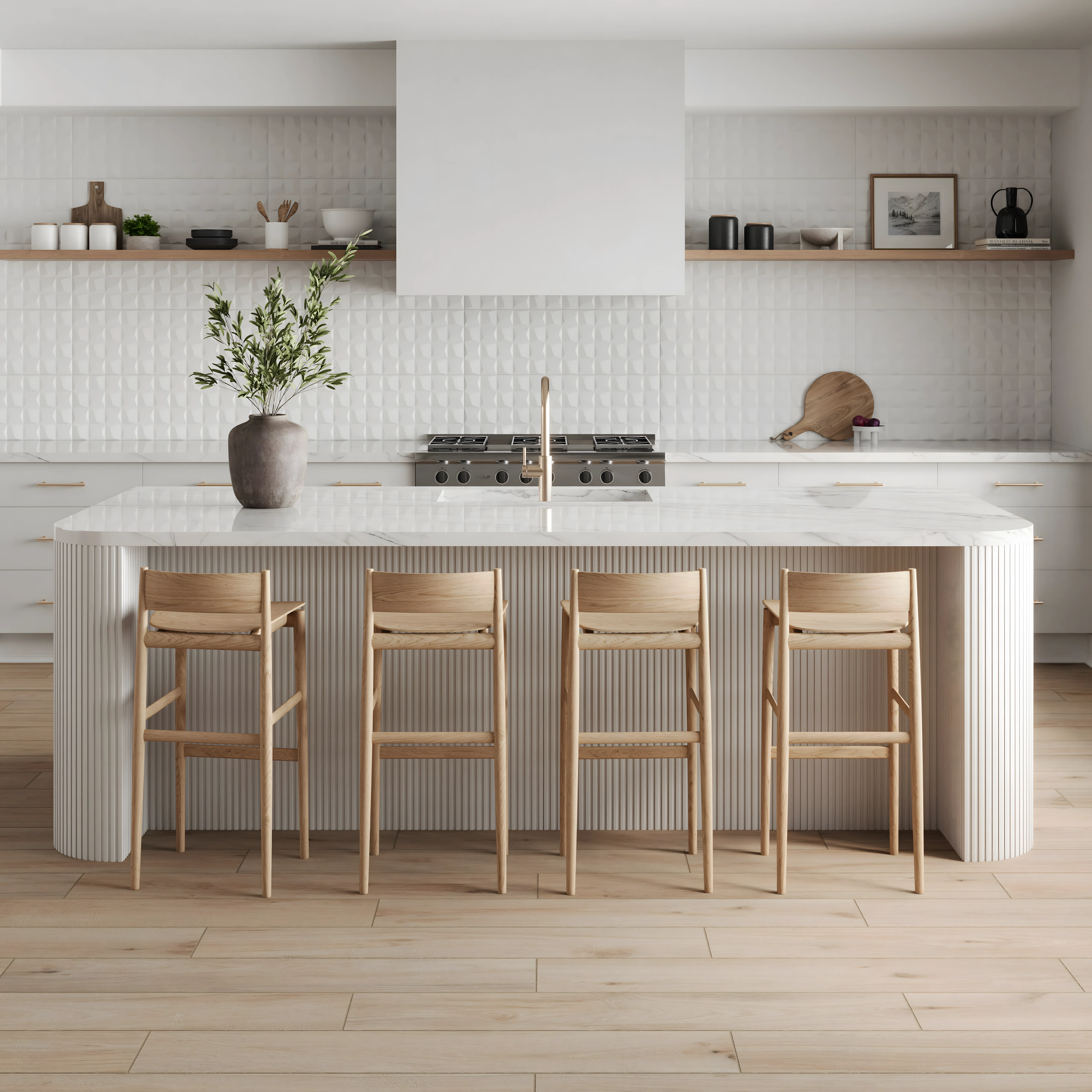 Functional and Spacious Design Kitchen Design Interior Design Prestige Serenity Shores Whitefield | Material Depot